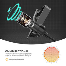 Load image into Gallery viewer, TARION Lavalier Omnidirectional Condenser Microphone
